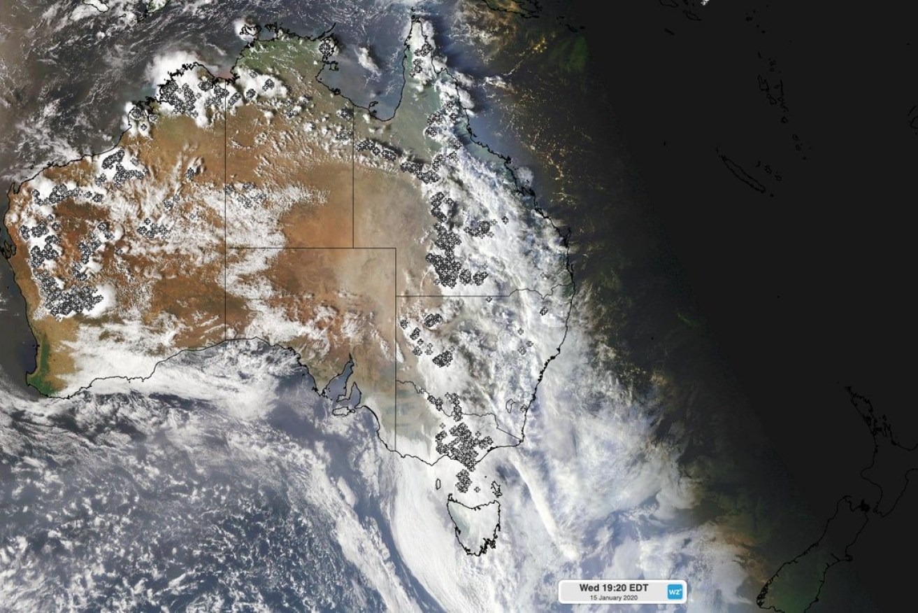 Thunderstorms, heavy rain developed over eastern and southeastern Australia during the last 24 hours, with more to come. 
