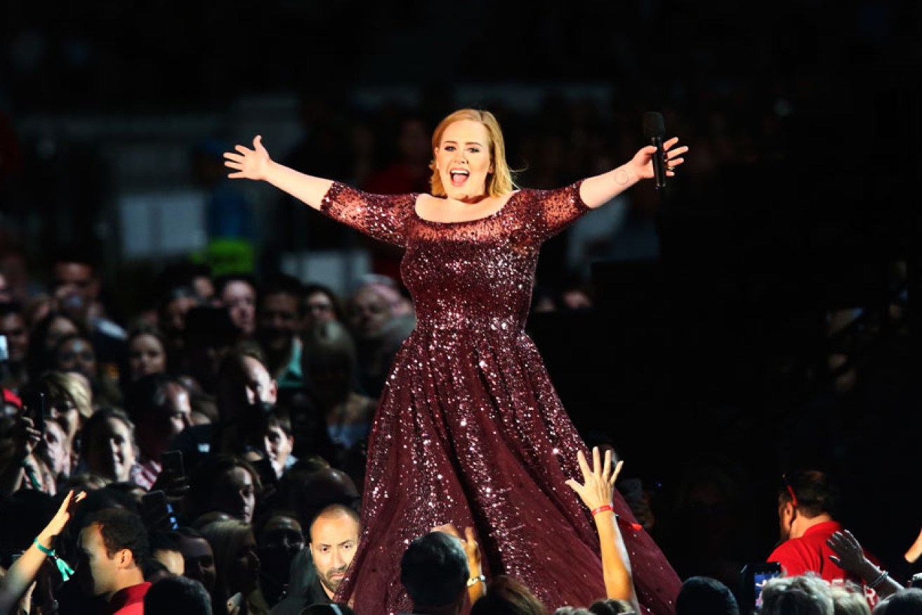 Adele performs in Melbourne in March 2017.