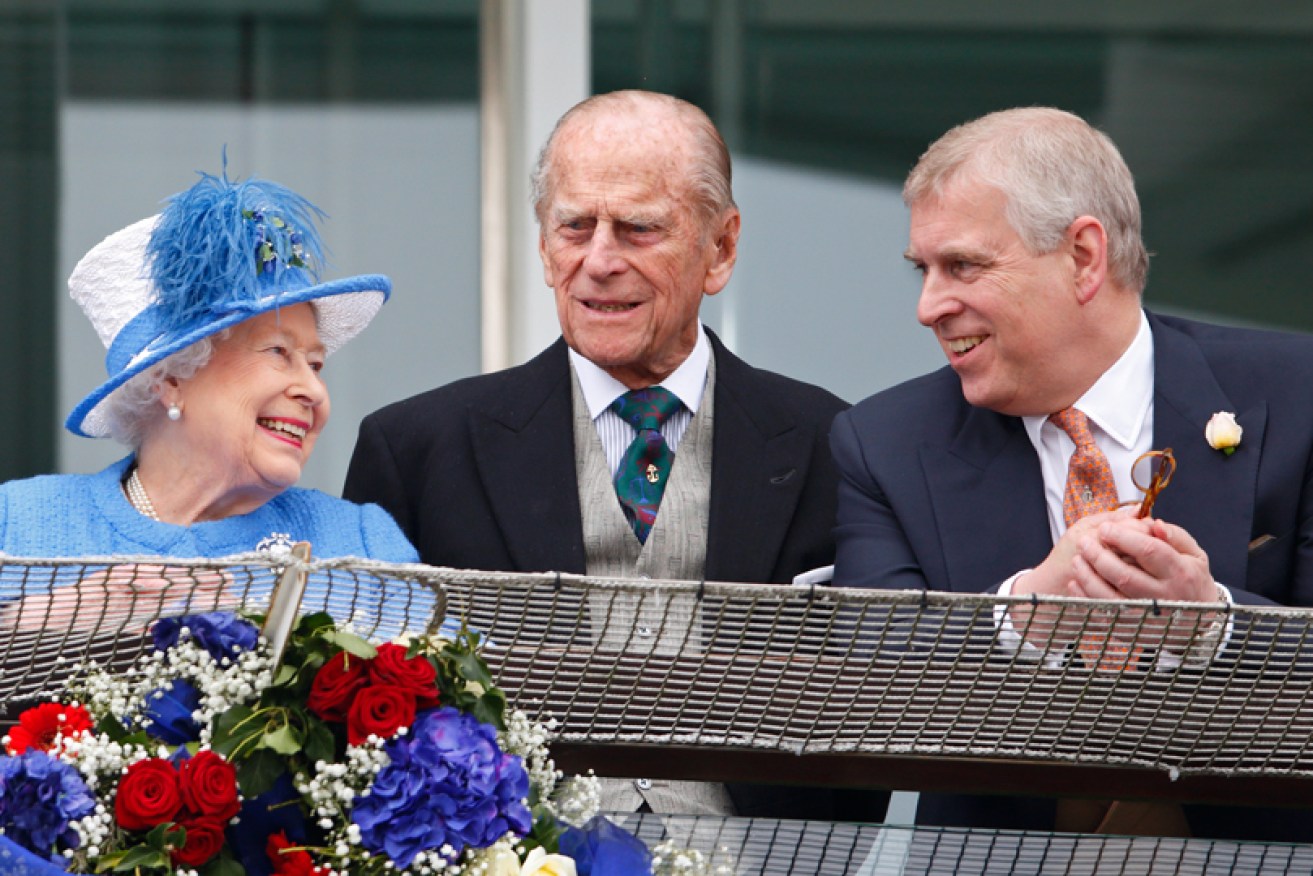 Security was tight when the Queen, Prince Philip and Prince Andrew went to Epsom in 2016.