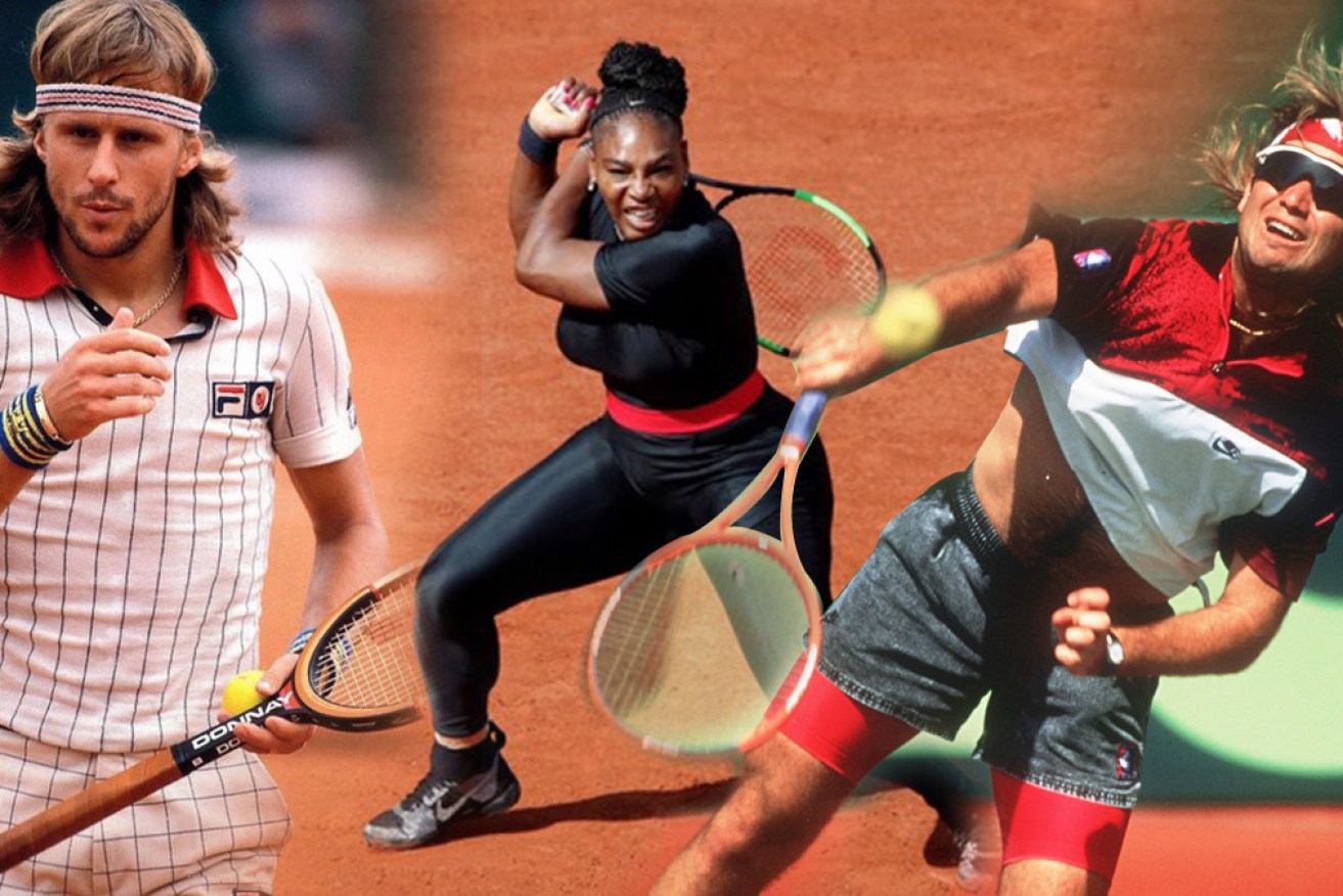 From Andre Agassi to Serena Williams, tennis has served up a bevy of fashion icons over the decades.
