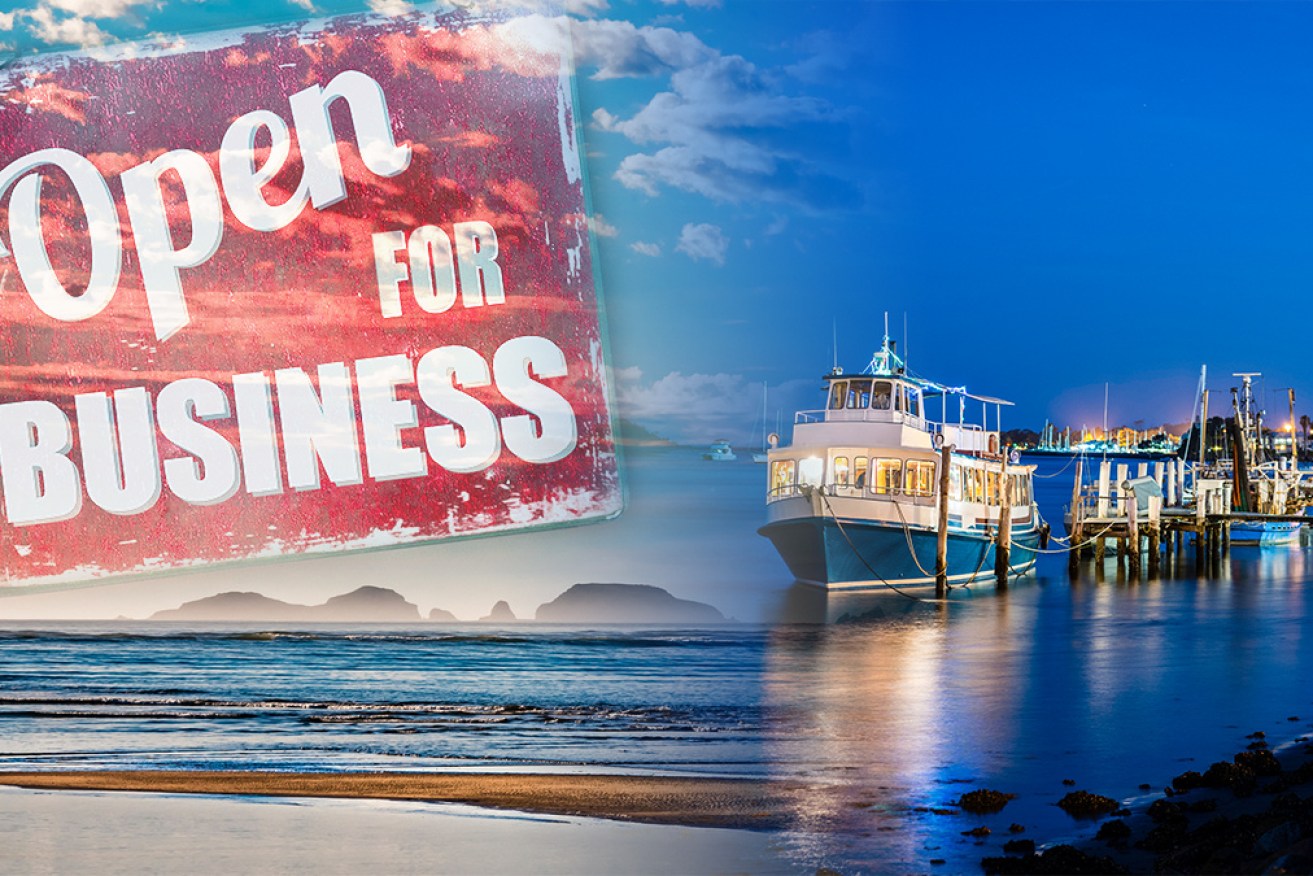 Business owners in Bateman's Bay want people to know they are open for business.