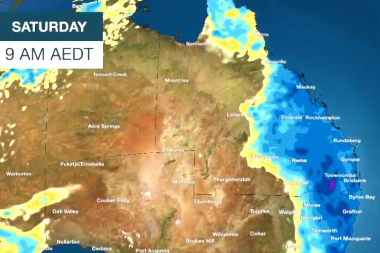 Severe thunderstorms have bought torrential rain to parts of Australia's east coast, with more on the way. 