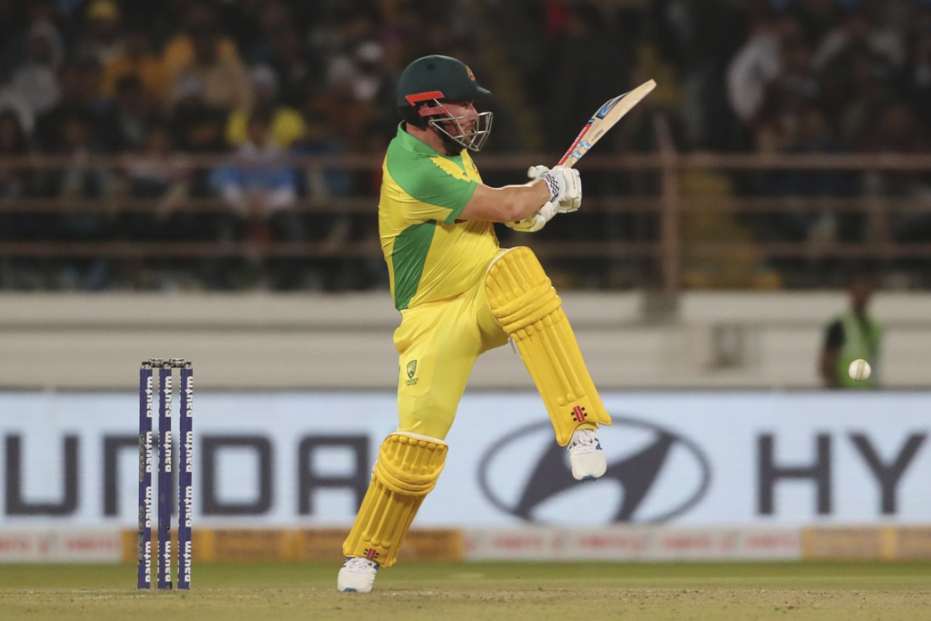Australian cricket captain Aaron Finch was controversially dismissed. 