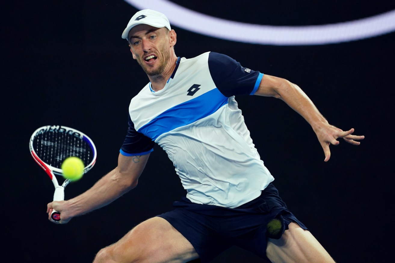 John Millman knew he had a tough job to beat Roger Federer again. Photo: AAP