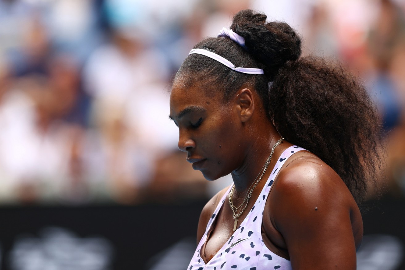 Serena Williams struggled for answers against Qiang Wang, who redlined her way to a stunning victory.