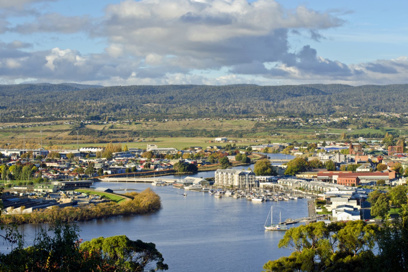 The man spent two nights in Launceston before returning to NSW.