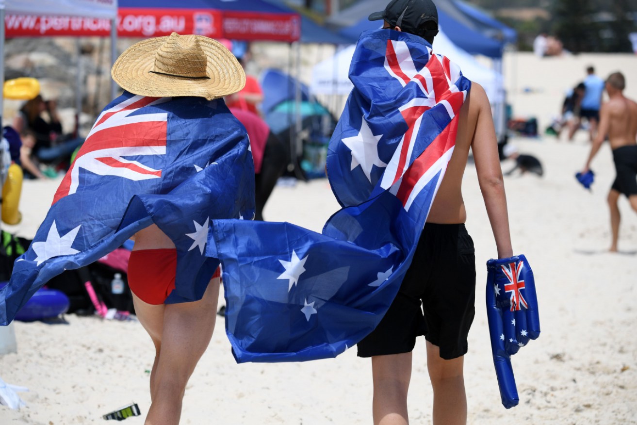 Little Britain? Heading off to Australia Day celebrations.