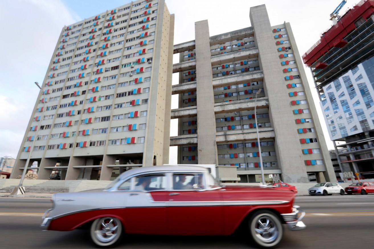 A car passes through Havana, Cuba. A strong earthquake with epicentre in the Caribbean Sea shook several countries in the area.