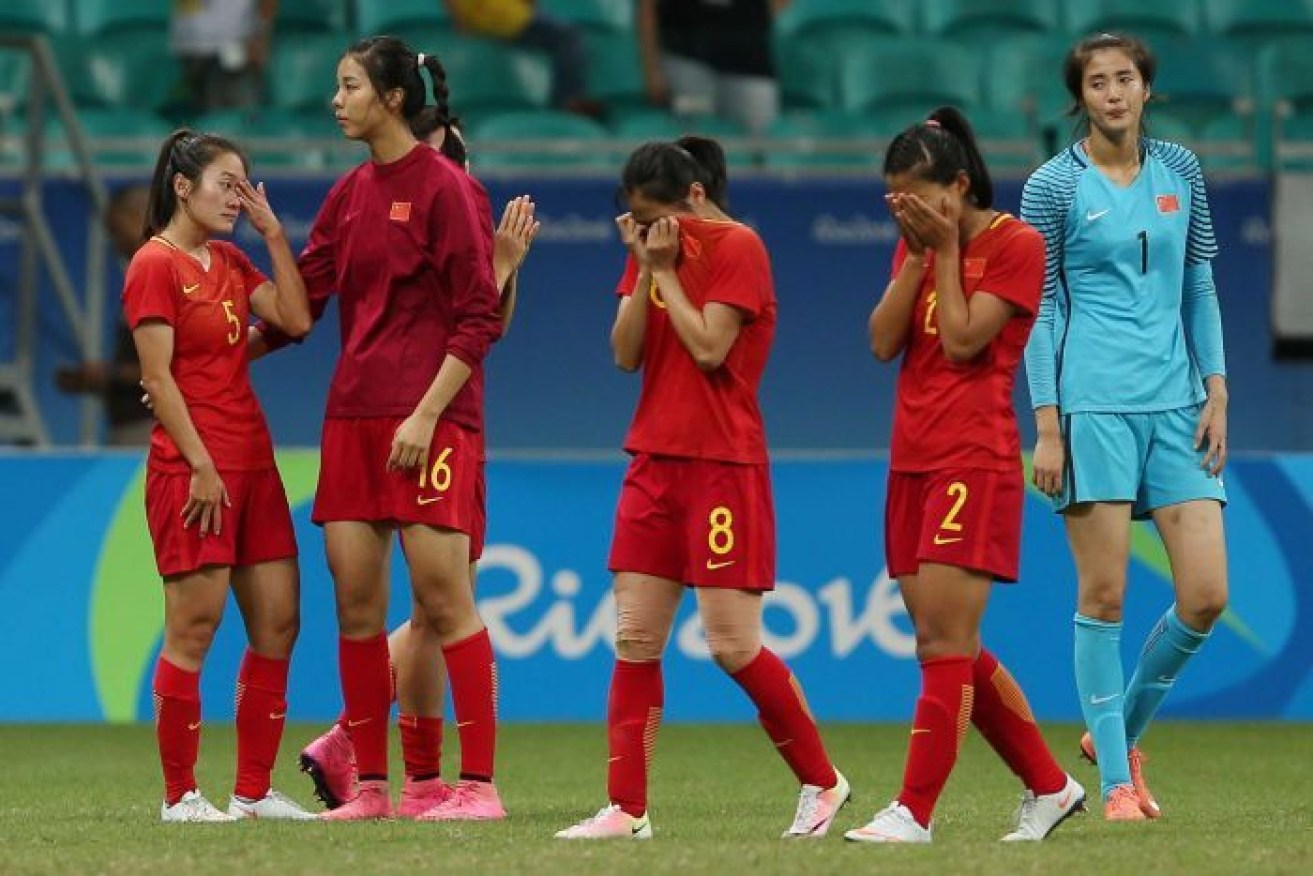China's team reached the Olympic women's football quarter-final in Rio in 2016.