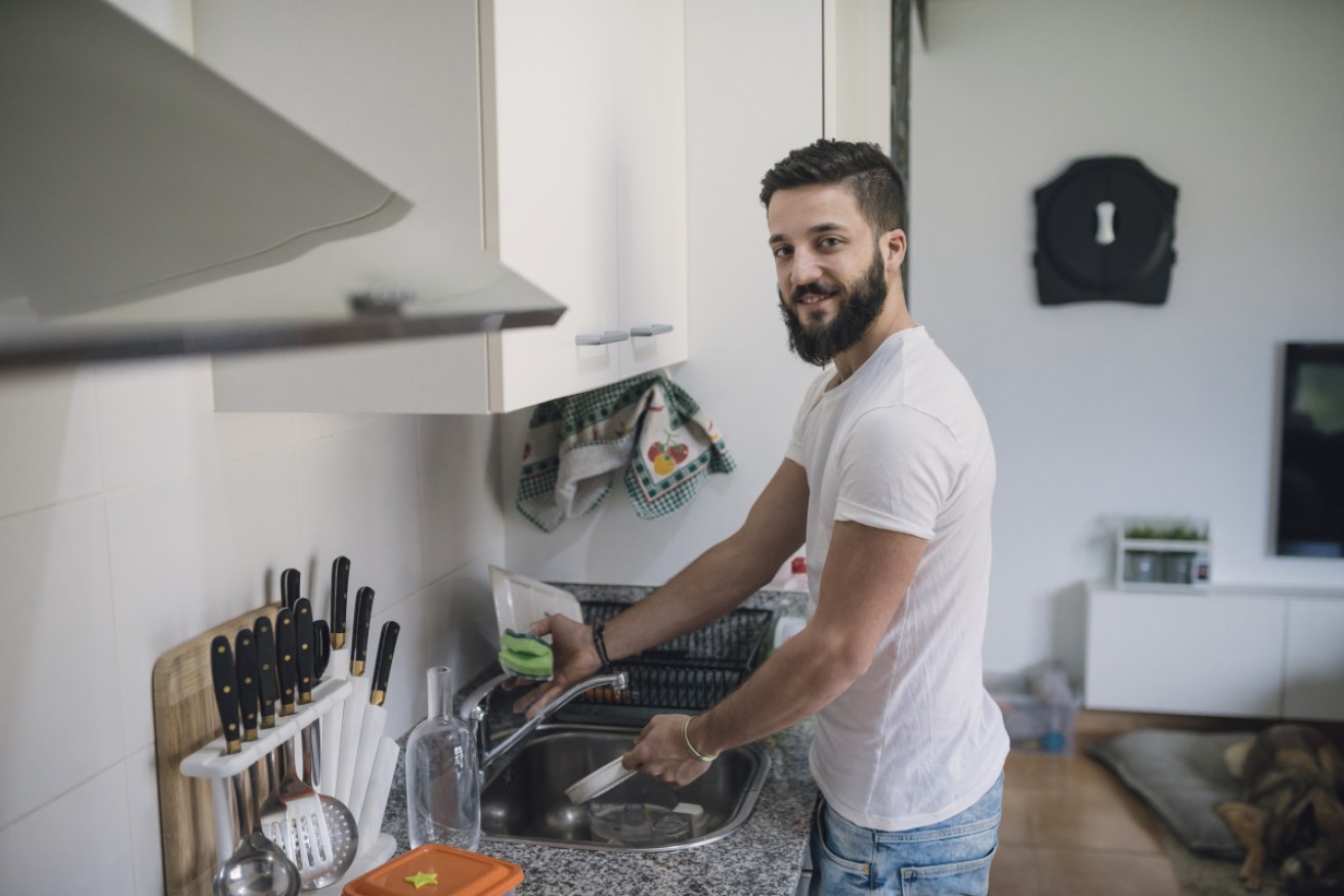 Don't trust stock images – no one looks this happy washing dishes.