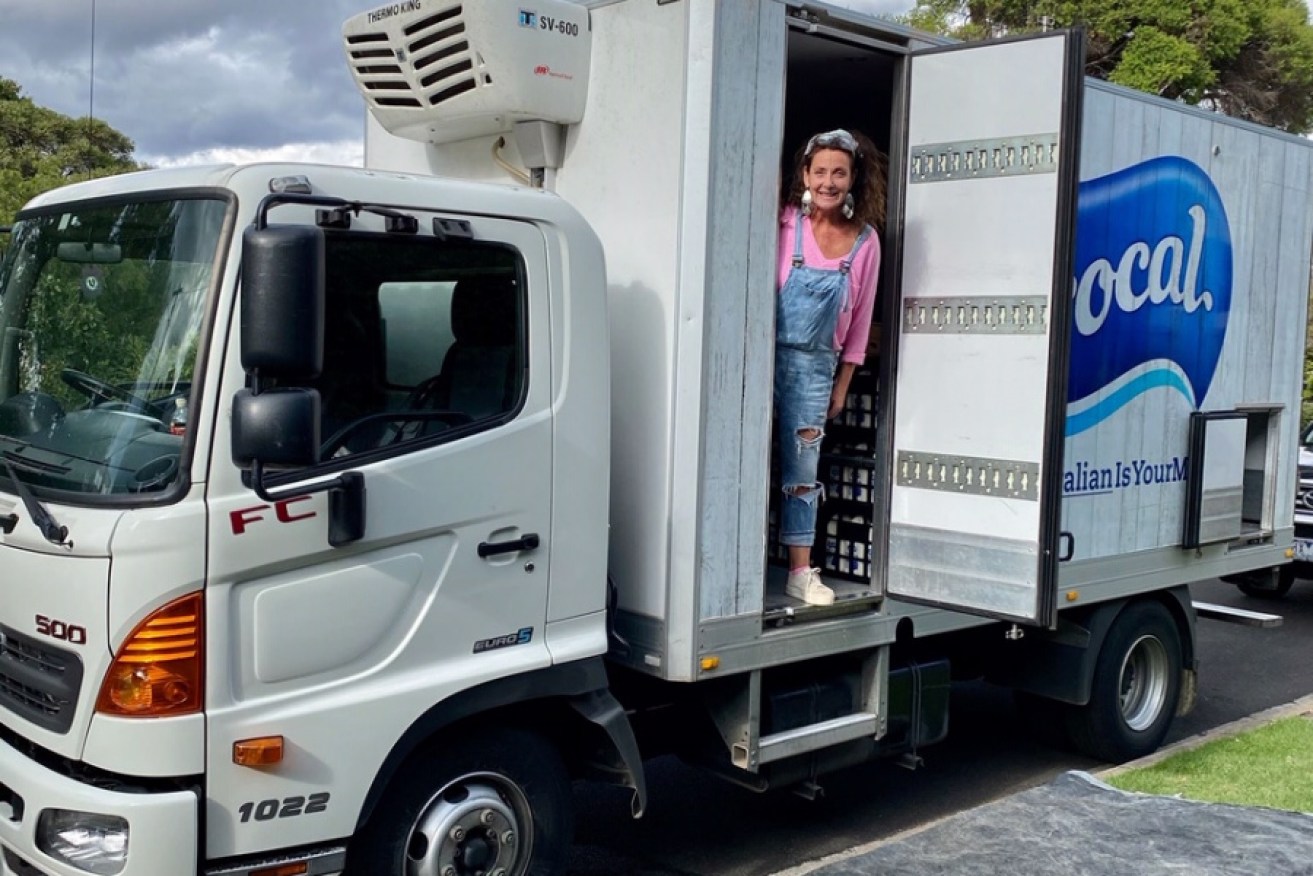 Brighton East's Felicity McCreadie led three convoys packed with bushfire donations to Towong in north east Victoria.