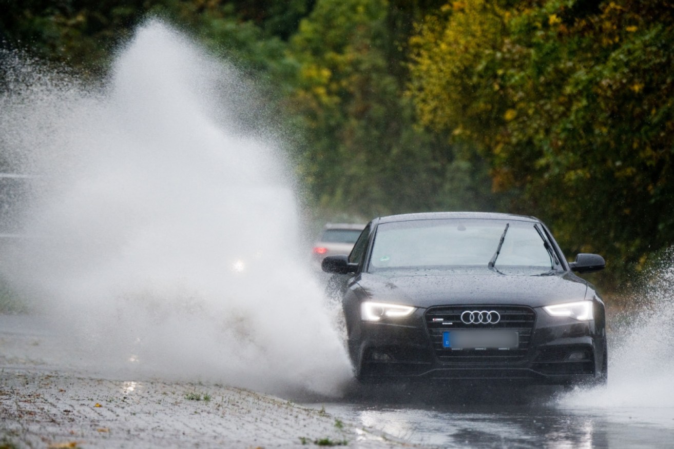 If the person driving this Audi is a man, there's a good chance they don't care if this puddle splashes a pedestrian – science says so.