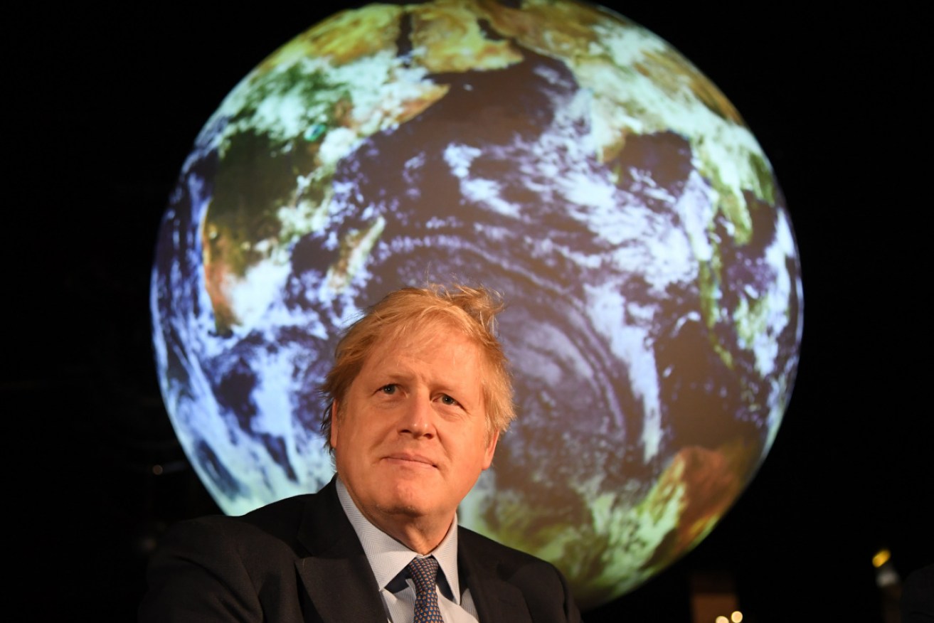 Boris Johnson attends the launch of the UK-hosted COP26 UN Climate Summit on February 4. 