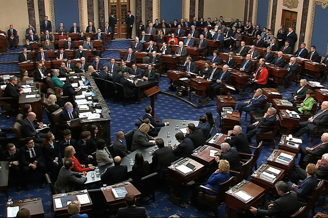 The US Senate votes on President Trump's impeachment.