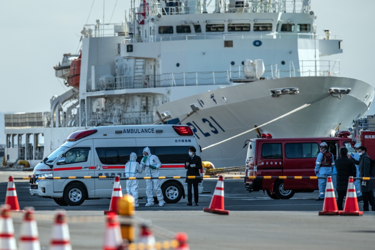 The Diamond Princess is in lockdown in Yokohama as Japanese authorities battle to contain the coronavirus. 