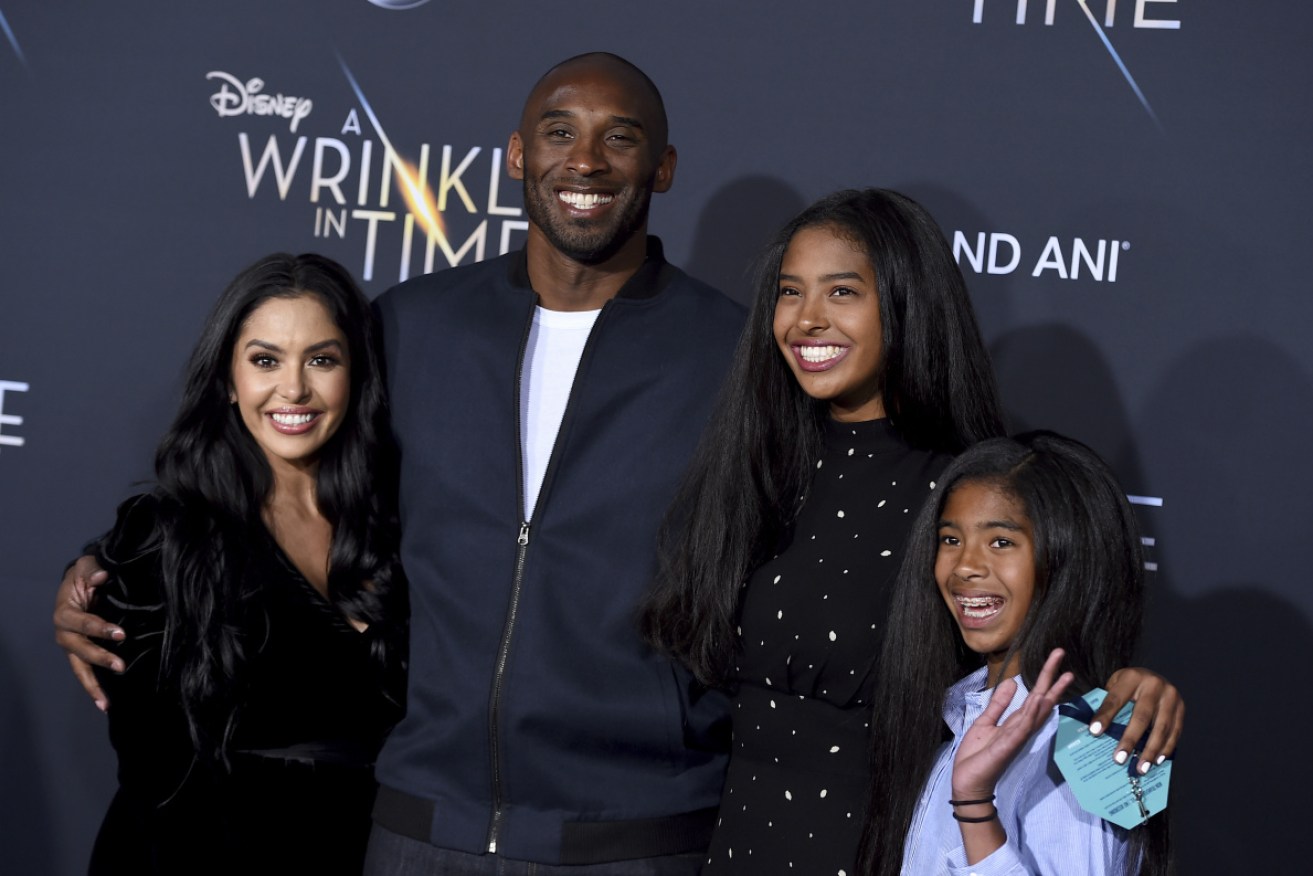 Vanessa and Kobe Bryant with daughters Natalia and Gianna in February 2018.