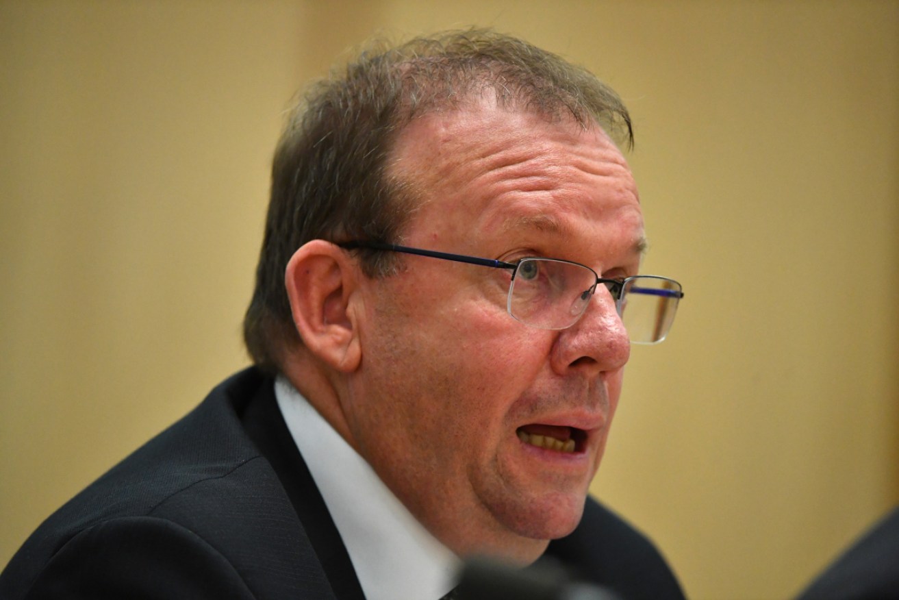 Auditor-General Grant Hehir at an earlier Senate inquiry into sports rorts.