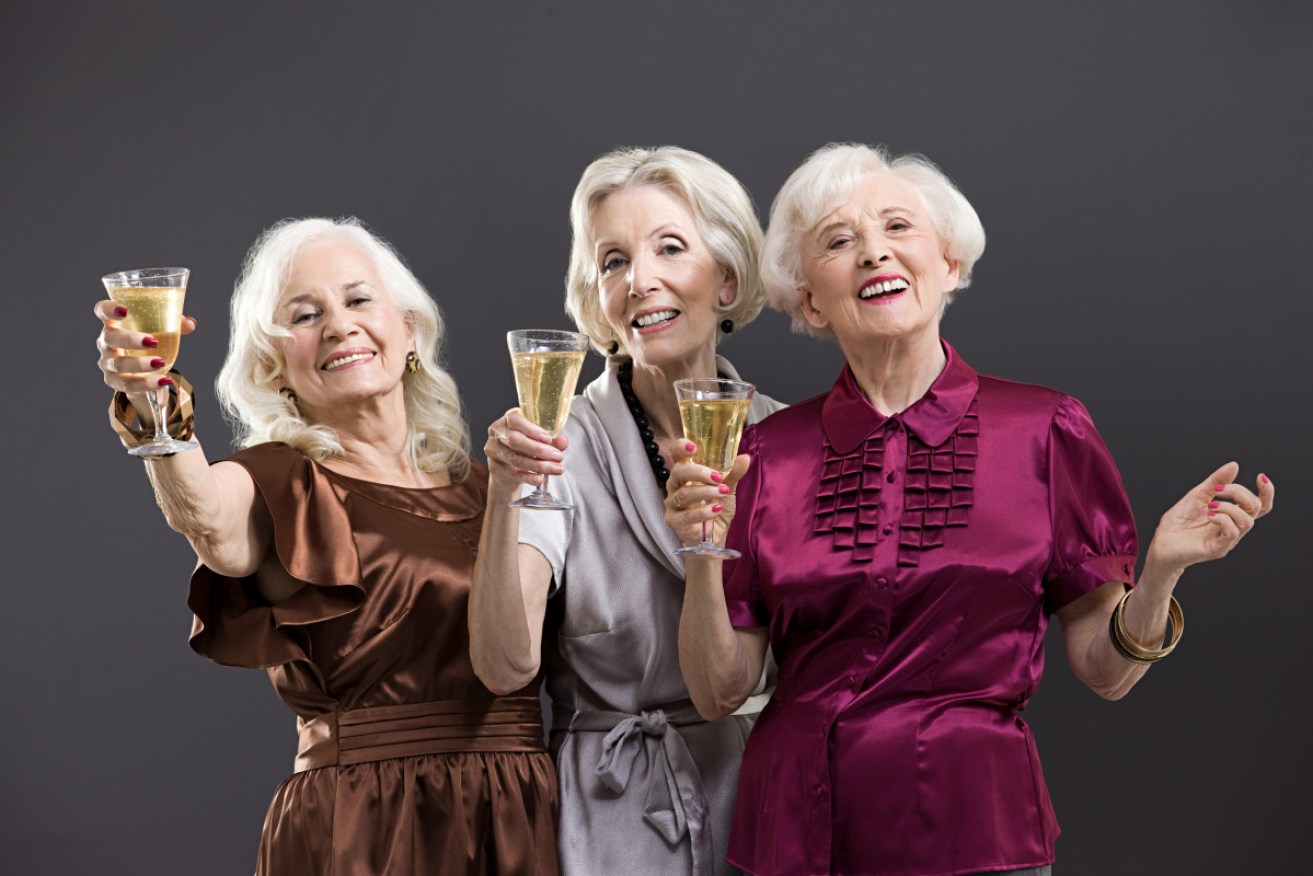 Researchers say happiness bottoms out at 50, then climbs again, along with an enthusiasm for booze.