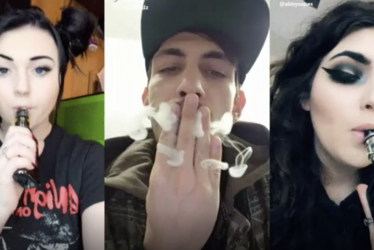 Vaping tricks go wild on social media, amassing thousands of likes and shares