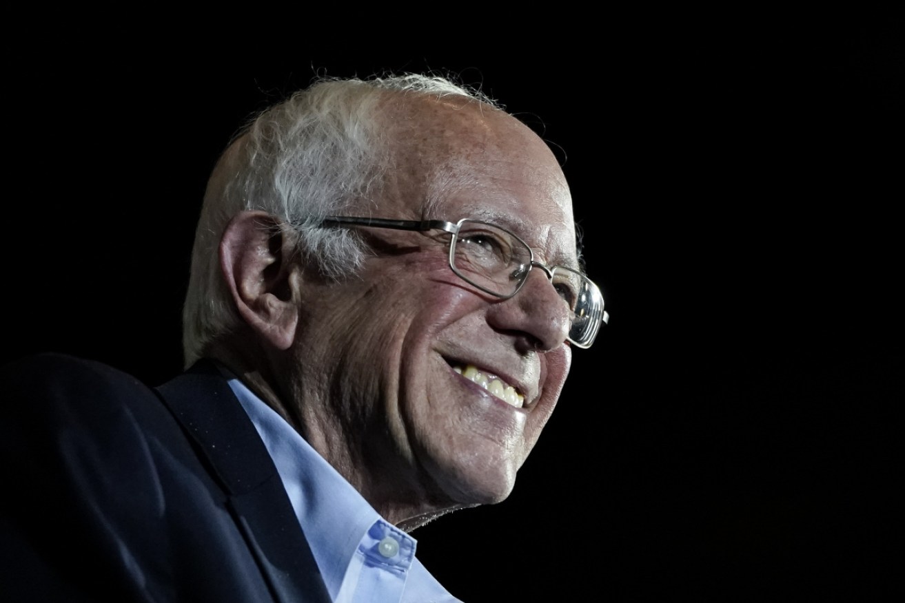 Bernie Sanders was all smiles after claiming victory in Nevada. 