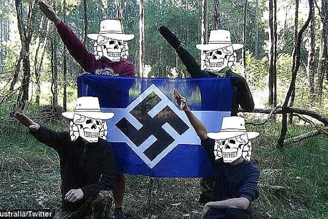 Members of proud Nazi group Antipodean Resistance. 