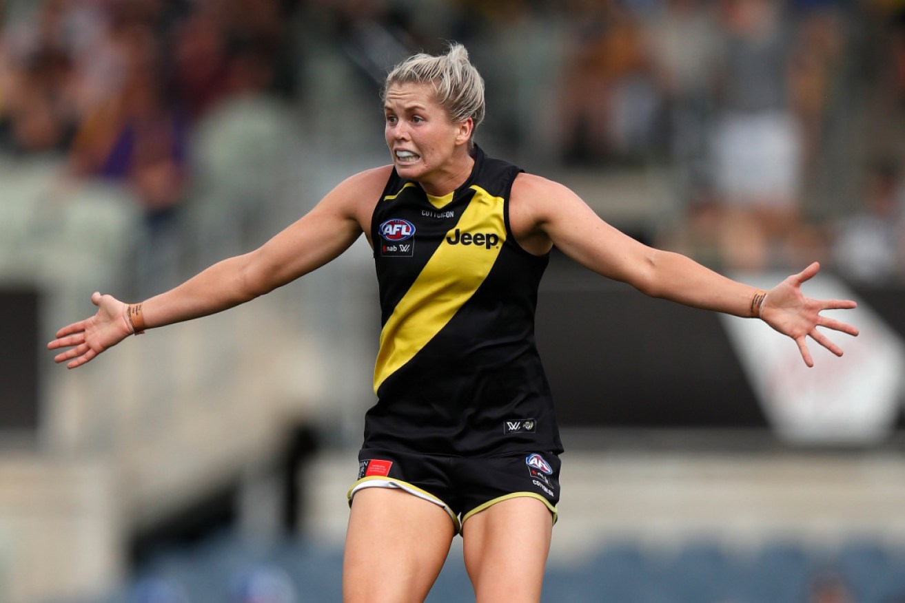 What pressure? Katie Brennan has come under increased scrutiny, as are all AFLW players.