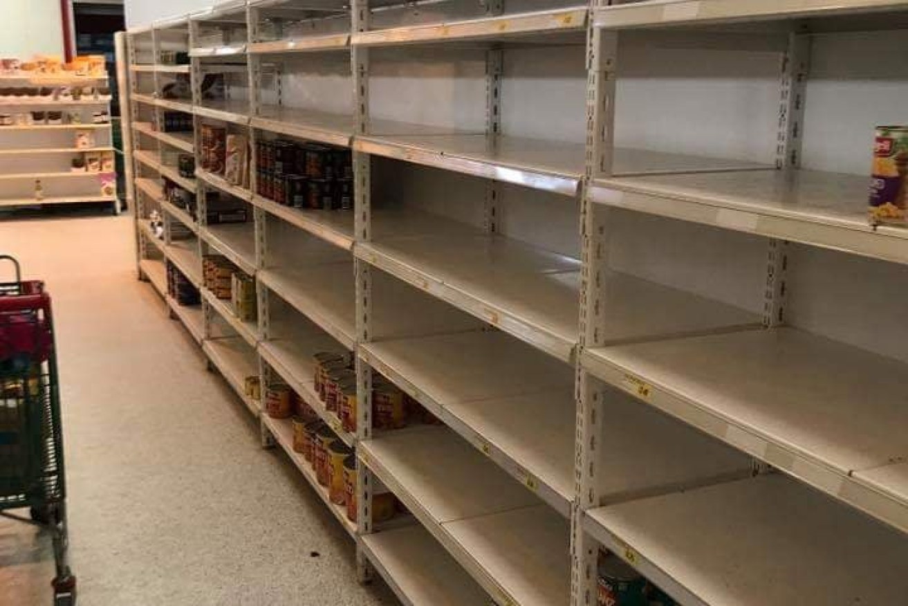 The main supermarket on Norfolk Island is running low. 