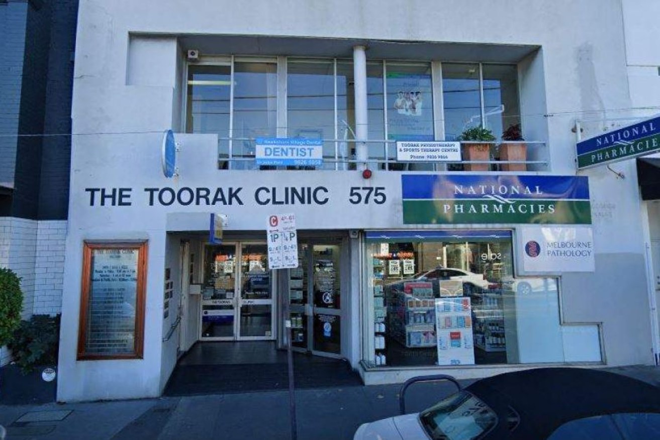The Toorak Clinic has been temporarily closed in the wake of the GP testing positive.