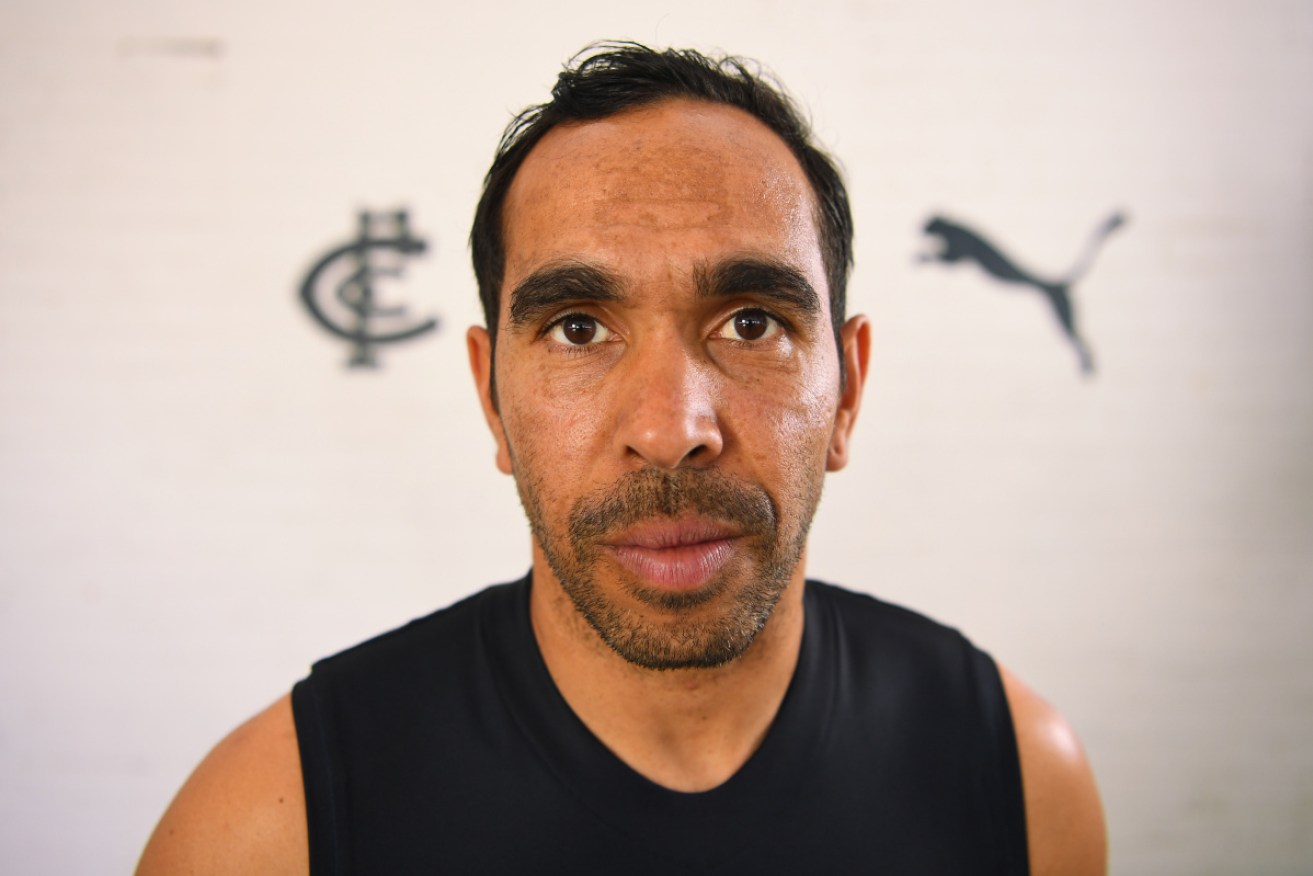 Heavy heart ... the abuse has taken its toll on Eddie Betts.
