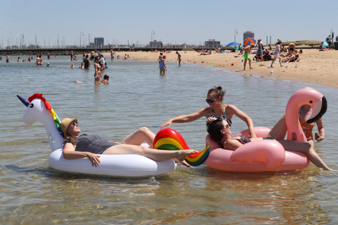 Gathering bans are being enforced at Melbourne beaches after people continued to flock to the sands. 