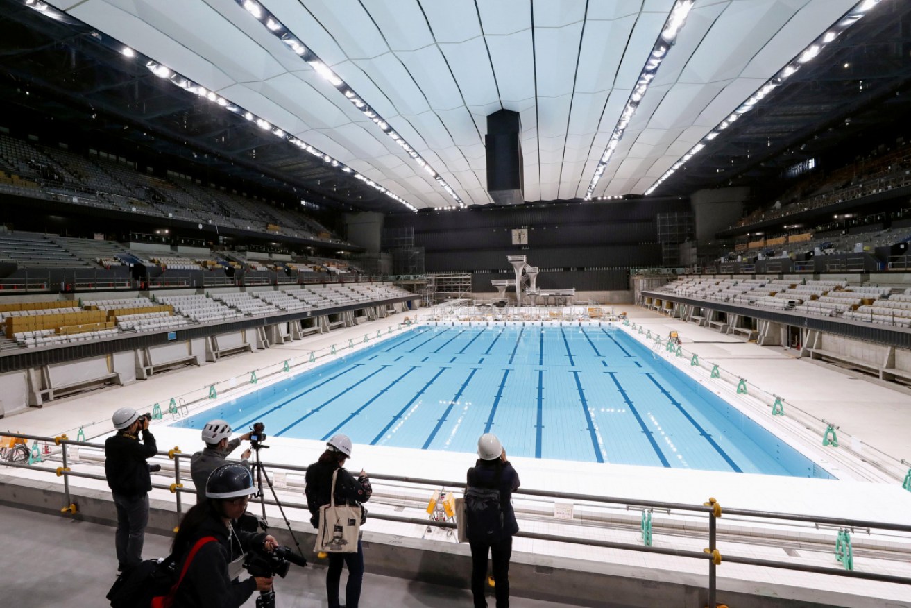 The Tokyo Olympics swimming venue. 