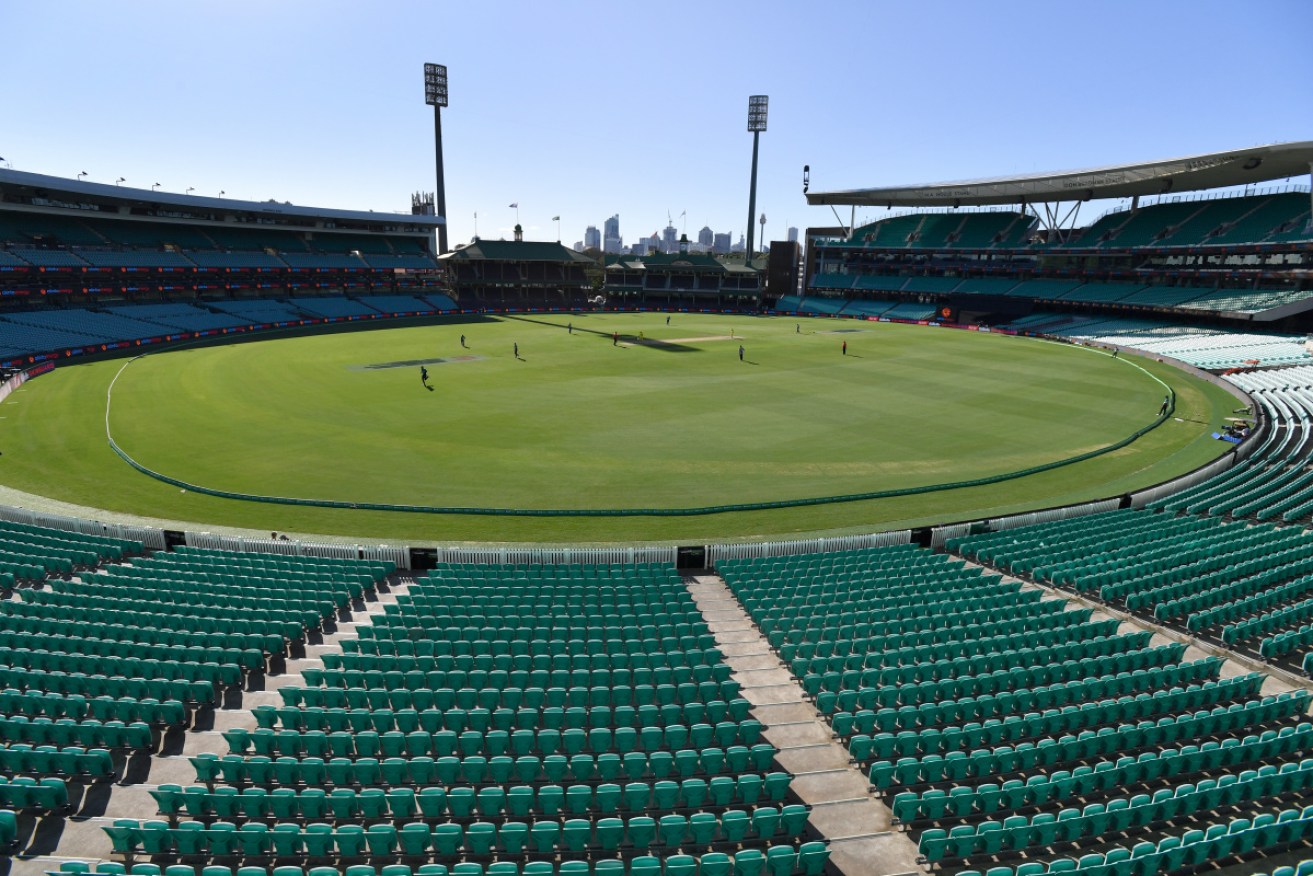 An empty SCG for the first ODI match between Australia and New Zealand. Photo: AAP