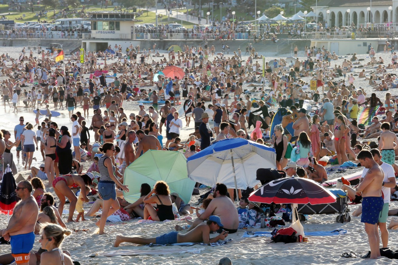 Bondi Beach was a mecca for those seeking relief in the waves.