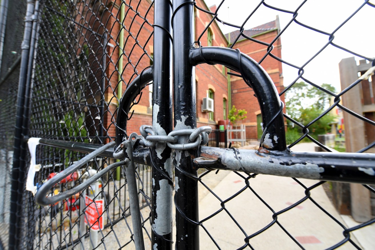 Victorian Premier Daniel Andrews wants schools to stay shut, like this North melbourne school.