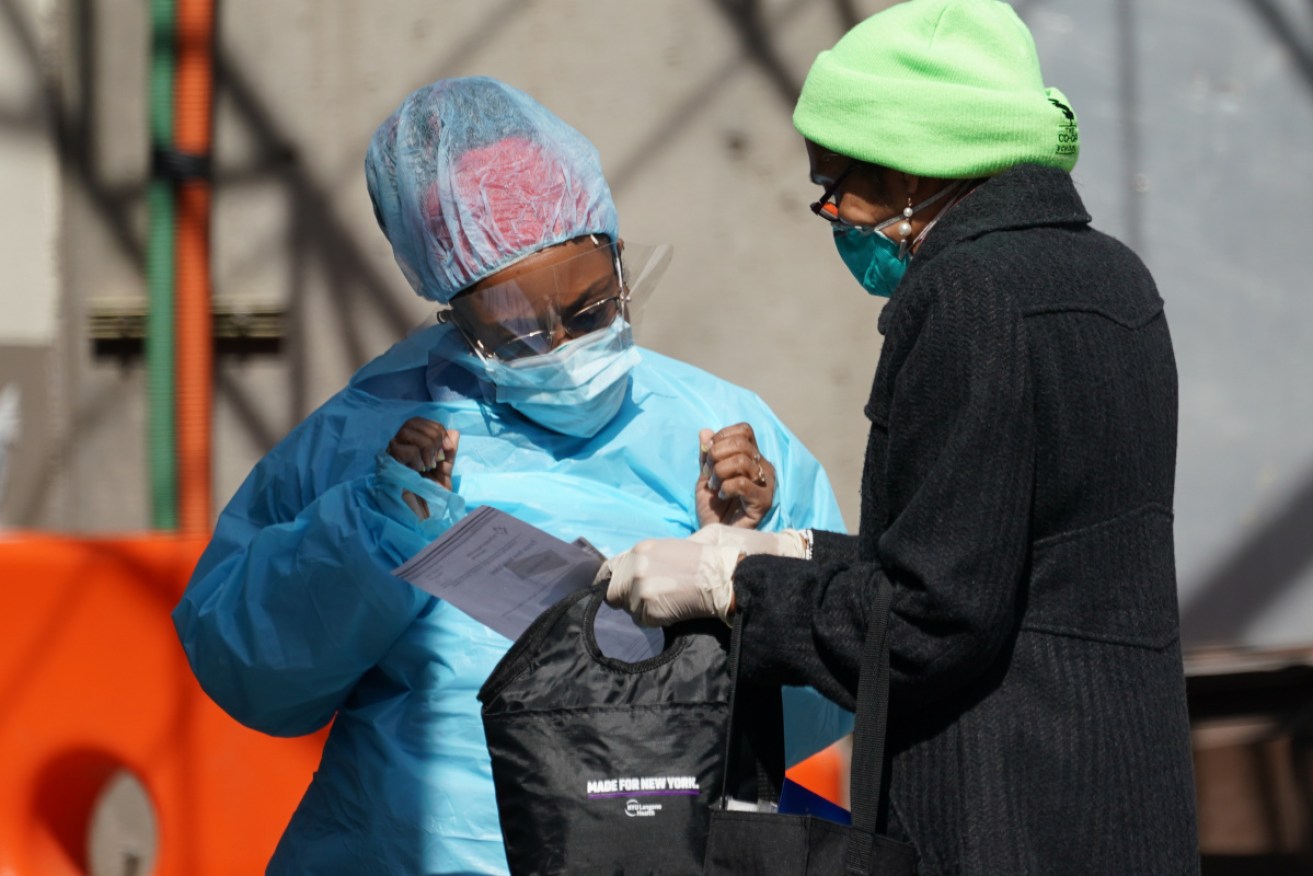 New York expects to need 140,000 hospital beds at the peak of the outbreak.