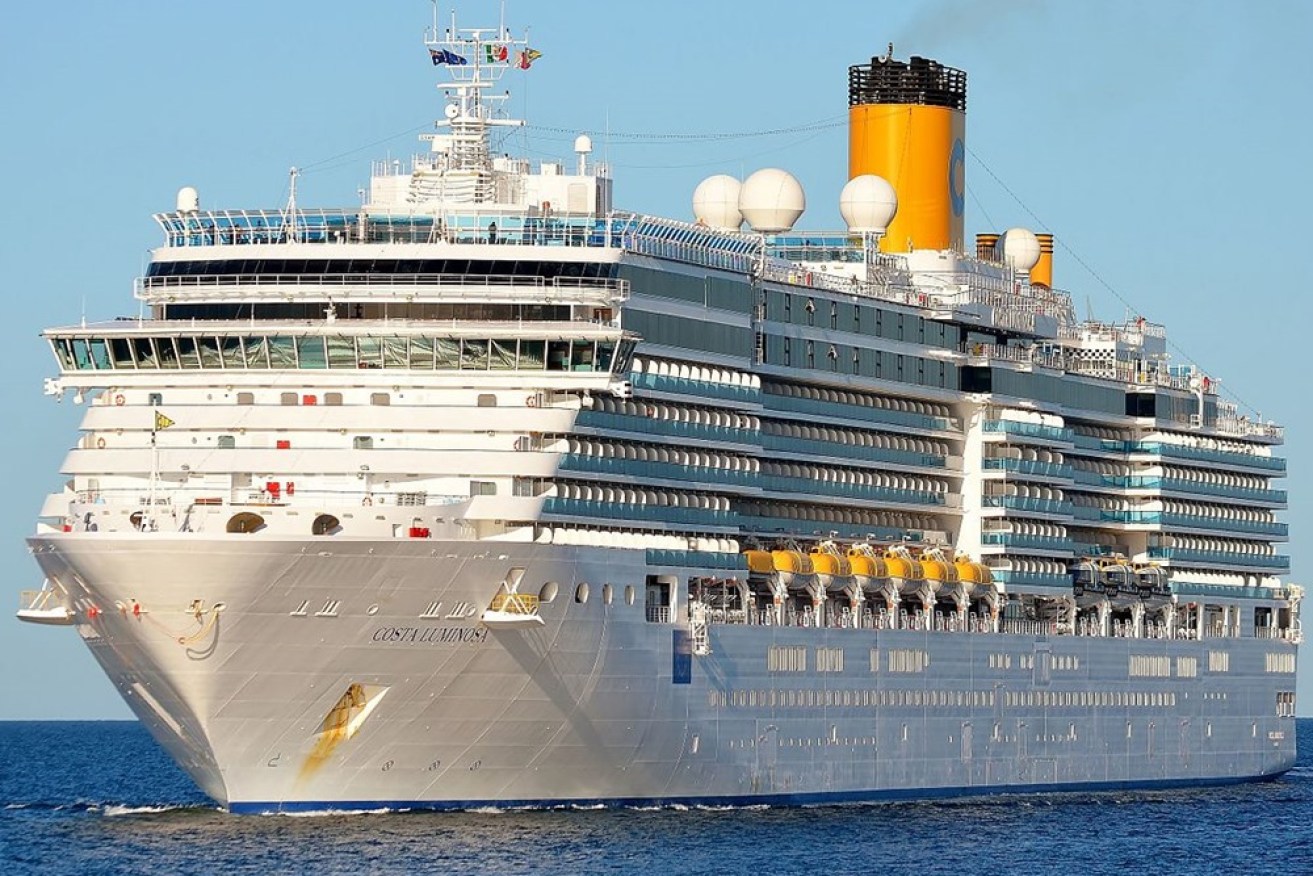 The MS Costa Luminosa has 39 Australian passengers on board. 