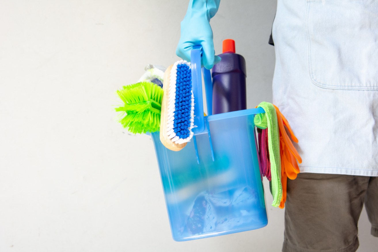 Cleaning is the new black. Soapy water followed by disinfectant will kill the virus on your kitchen bench. 