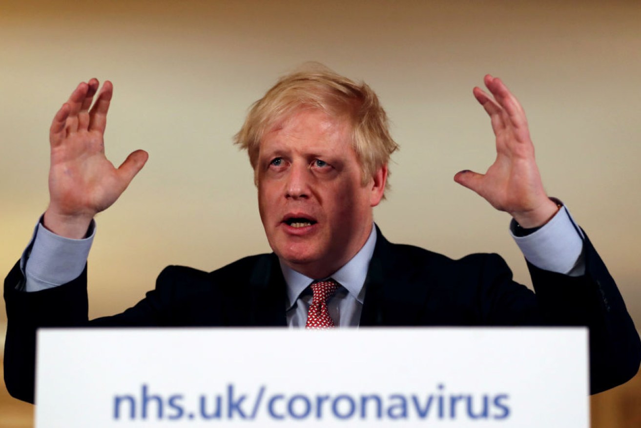  British Prime Minister Boris Johnson announces new measures to combat the spread of the coronavirus pandemic. 