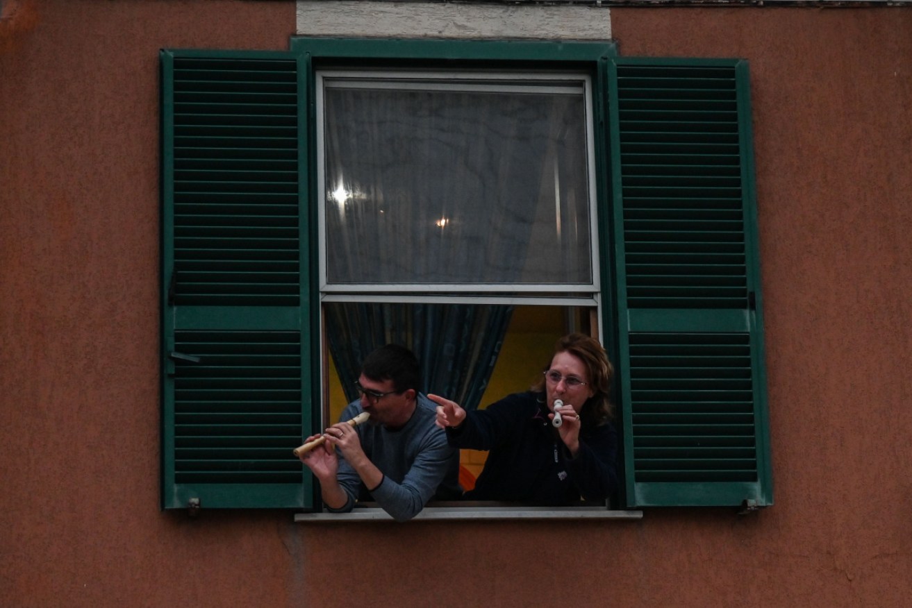 A population of 60 million people are self-isolating in Italy.