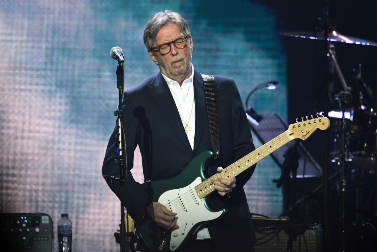 Eric Clapton performs at this year's Music for the Marsden concert in London. 