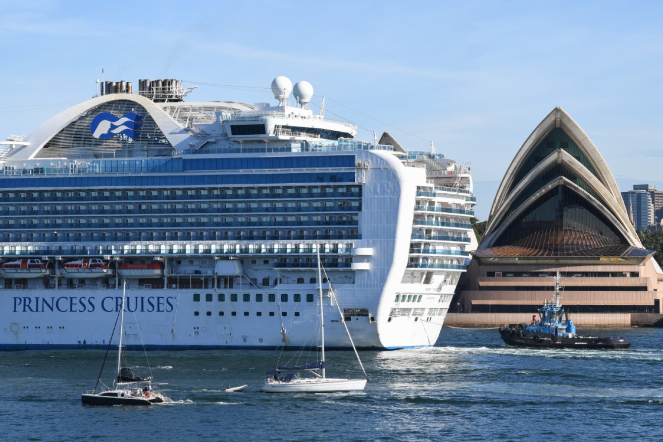 The Ruby Princess in Sydney in March. An inquiry into its docking resumed on Tuesday.
