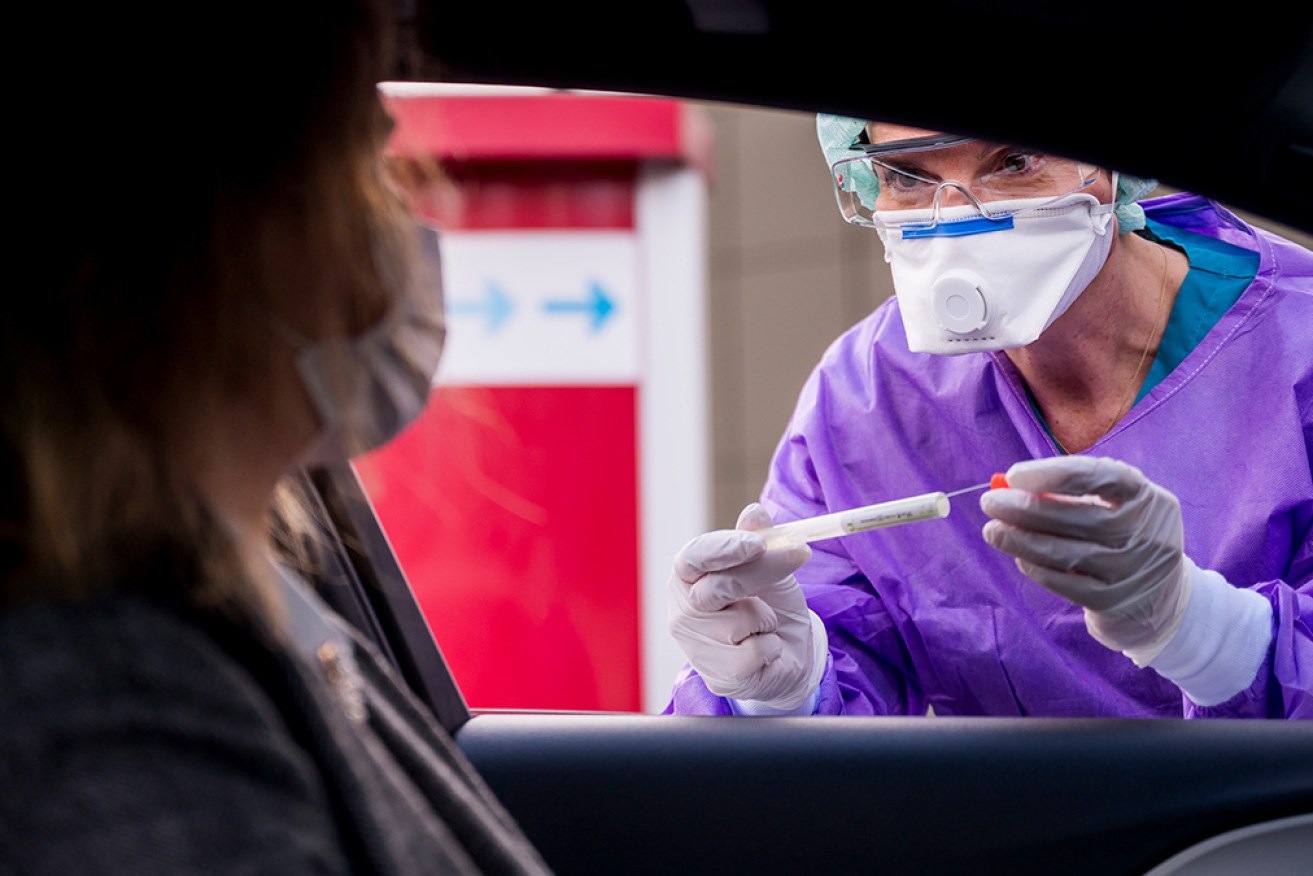 Drive-through coronavirus testing clinics are popping up at health centres around the nation,