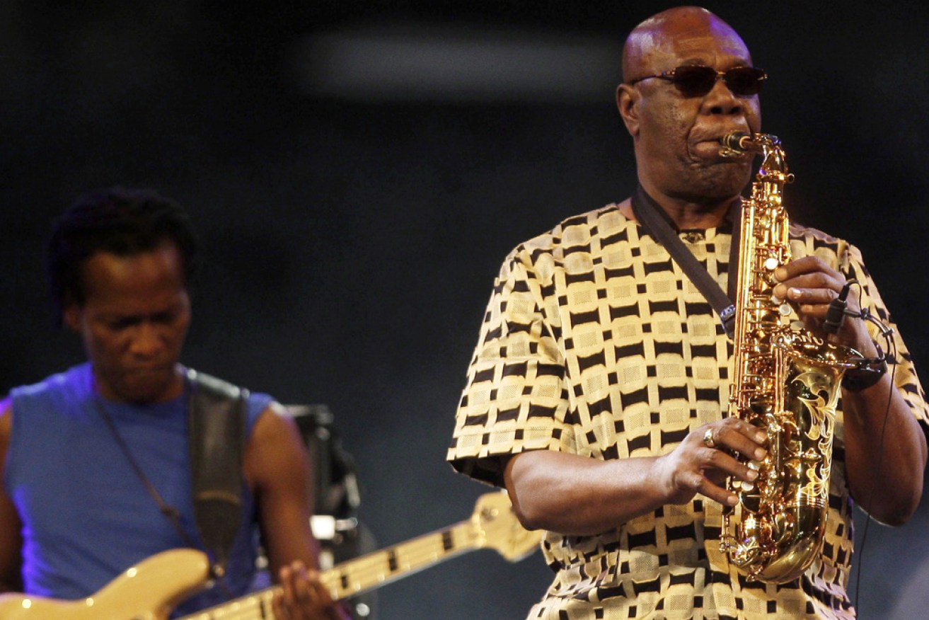 Cameroonian Manu Dibango, performing at the Pan-African Cultural Festival at Algiers in July 2009, has died. 
