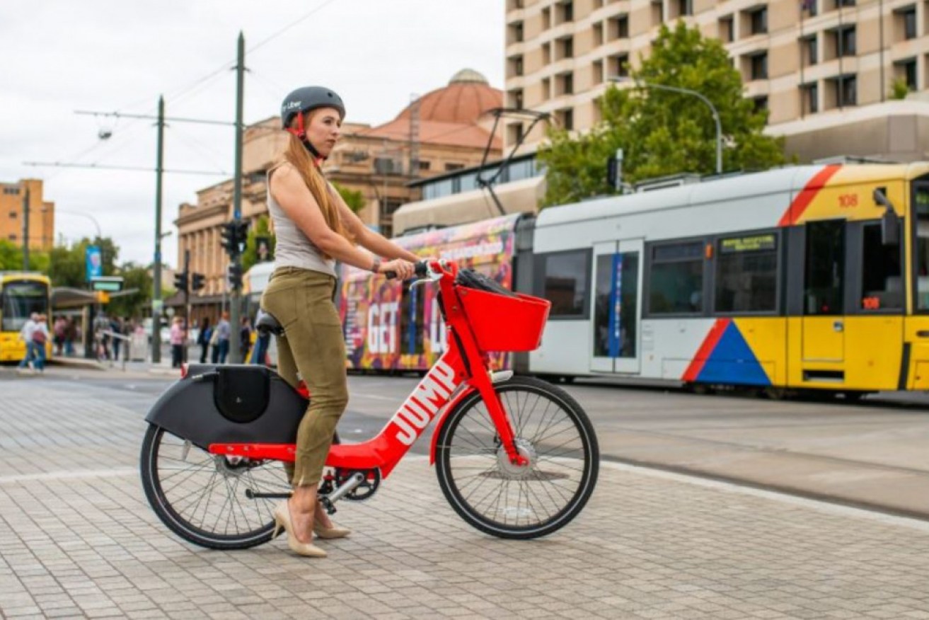 Rideshare platform Uber has rolled out Jump e-bikes in Melbourne and Adelaide. 