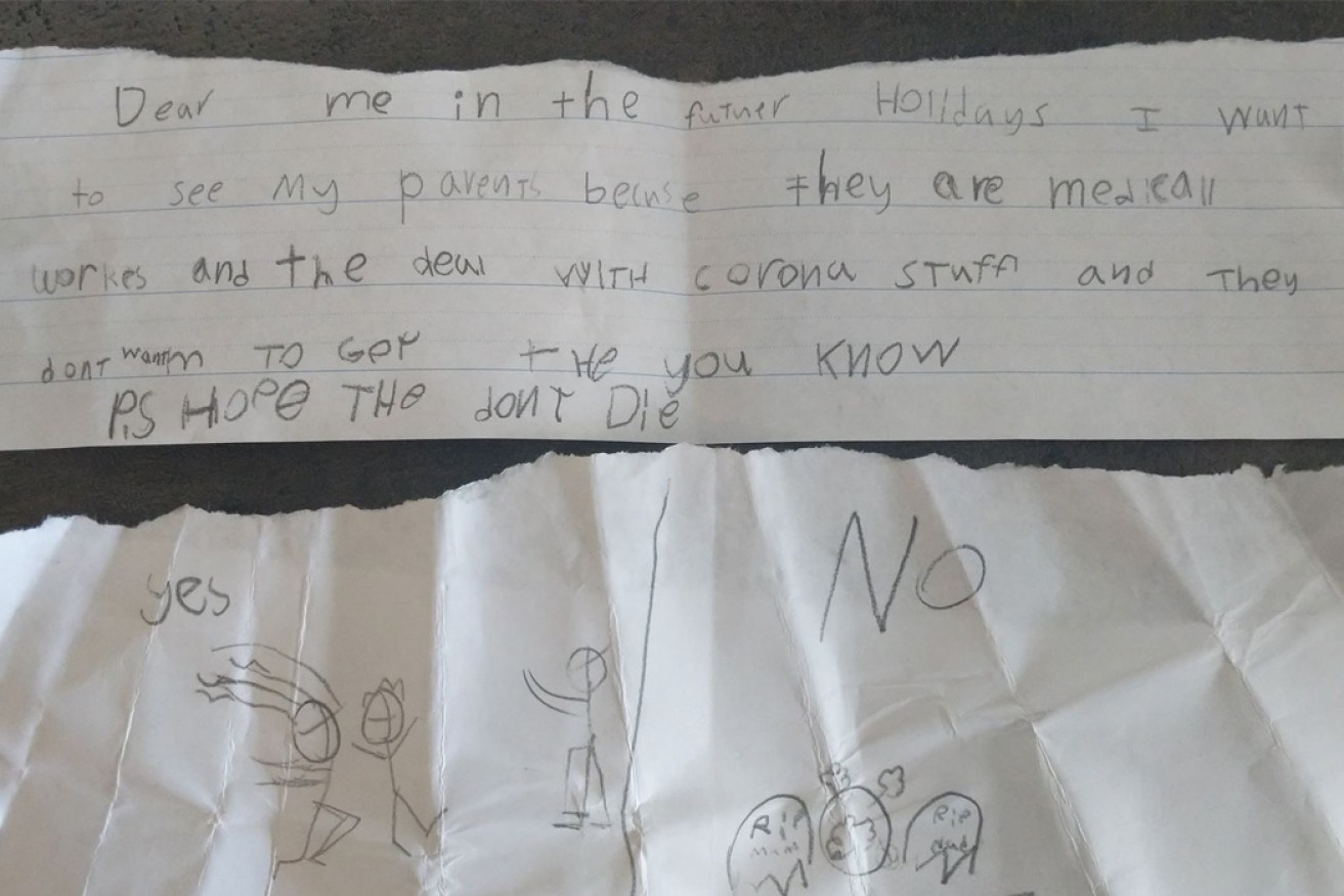 A nine-year-old boy wrote this heartbreaking letter to his future self. 