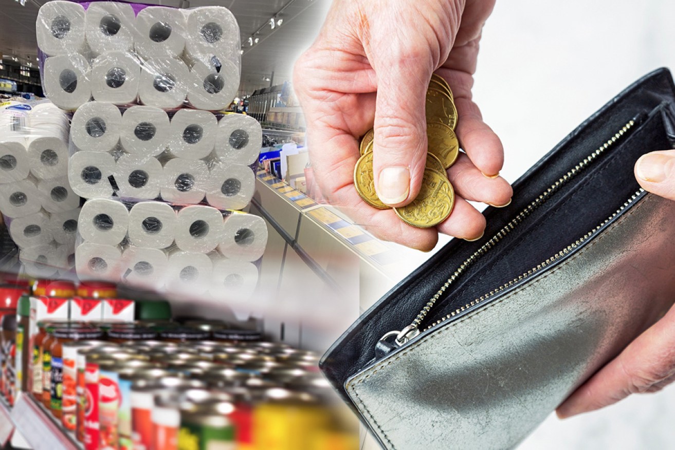 Bulk-buying toilet paper and cheap food items is making life even harder for low income earners.