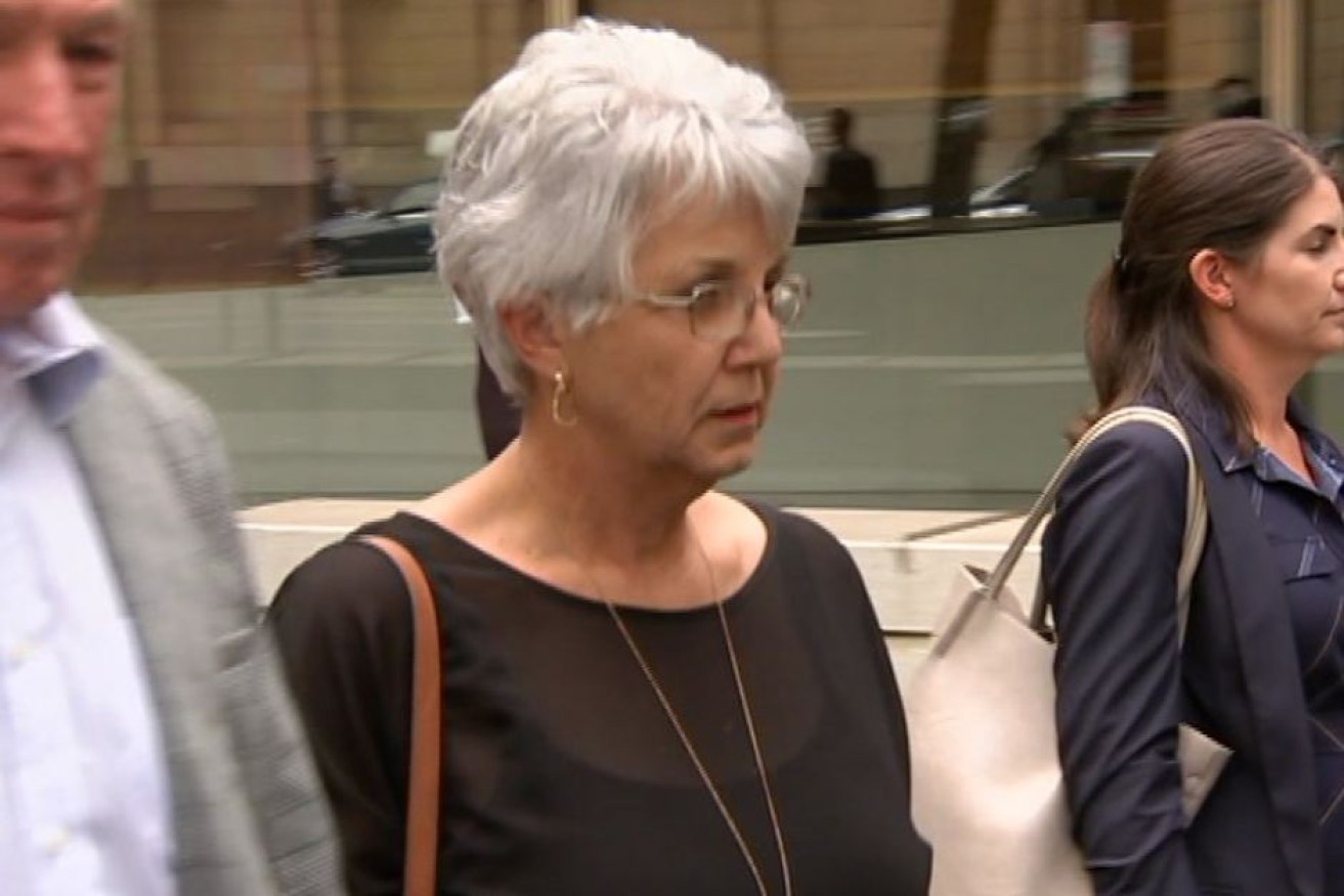 Lorraine Nicholson, pictured outside the Melbourne County Court in February, has been sentenced to a four-year community corrections order over a crash that killed four women.

