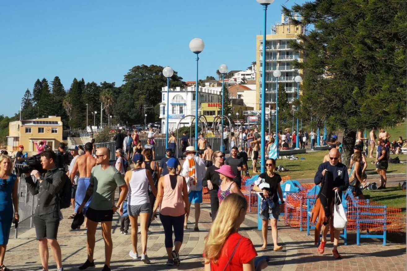 Coogee beach in Sydney's east on Saturday morning.

