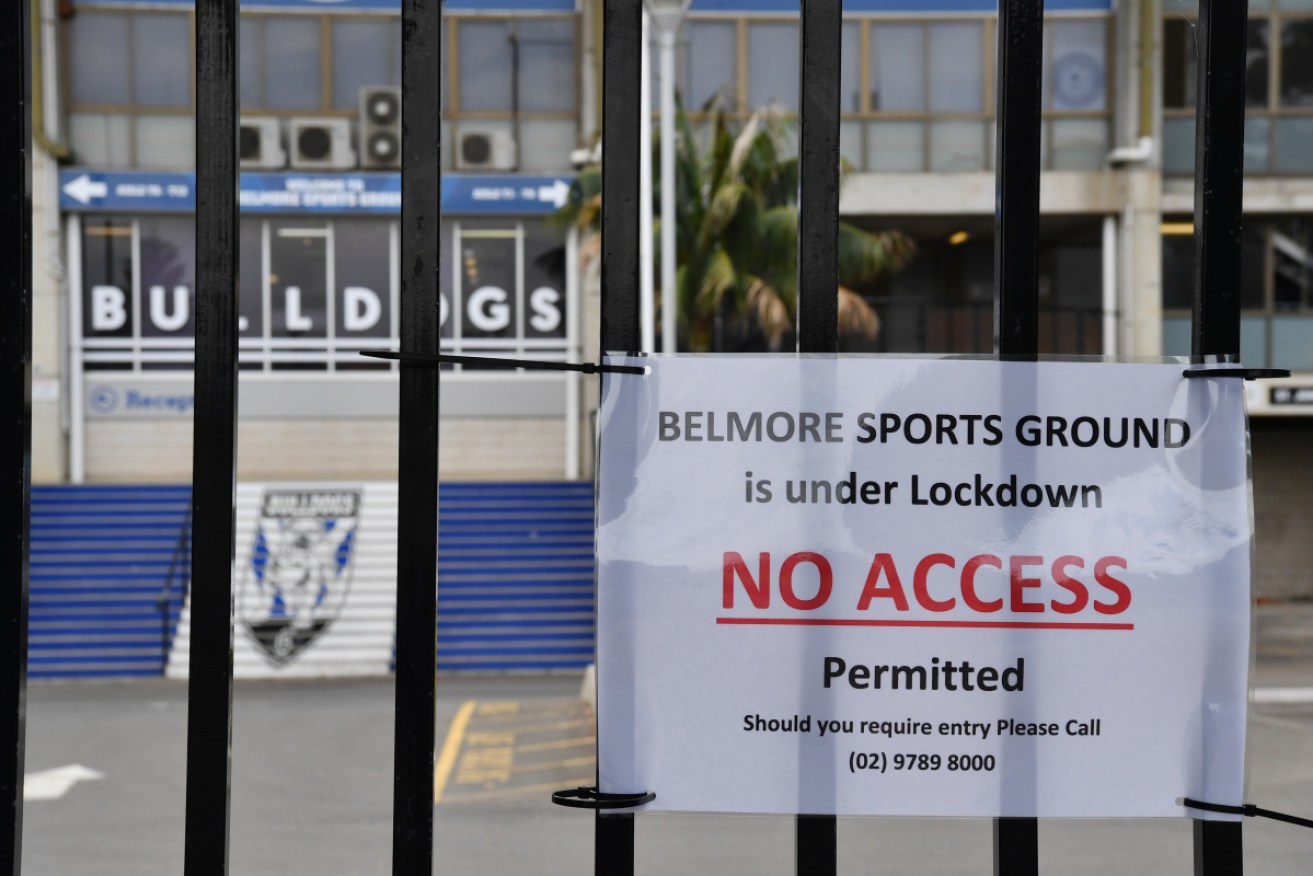 The Canterbury Bankstown Bulldogs NRL club is under lock down following the cancellation of all NRL matches indefinitely.