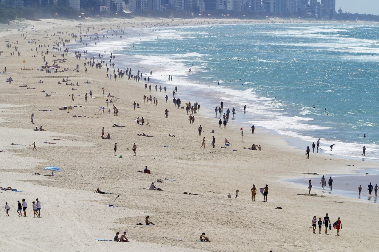Beachgoers will have to make sure they use the beach for exercise and swimming, not sitting and relaxing.